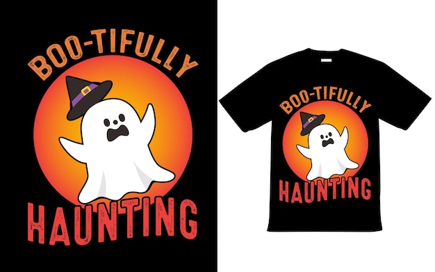 Vector boo t shirt design for halloween day