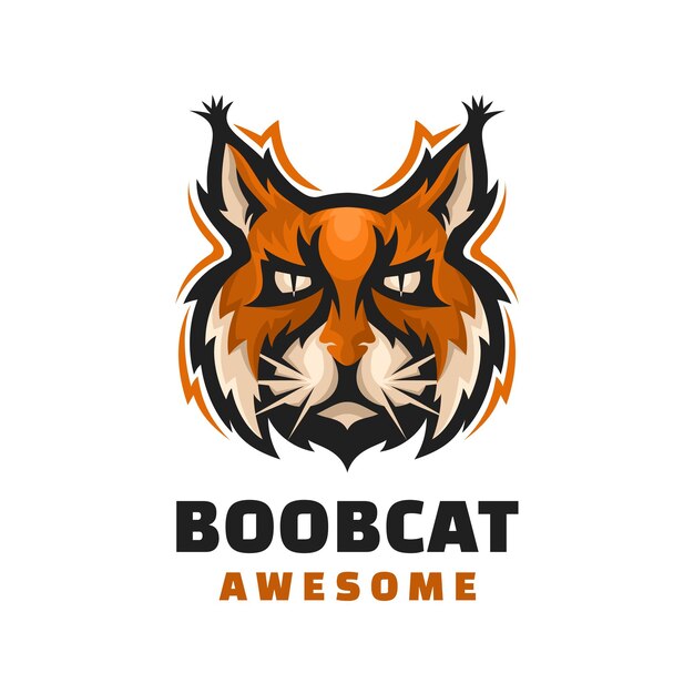 Boobcat 캐릭터 마스코트 로고