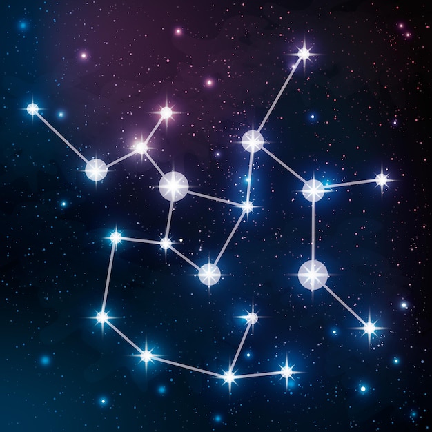 Boogschutter sterrenbeeld in de nachtelijke hemel
