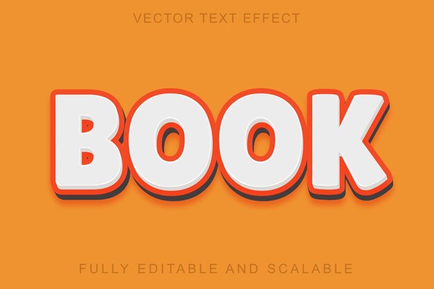 Book 3d text effect