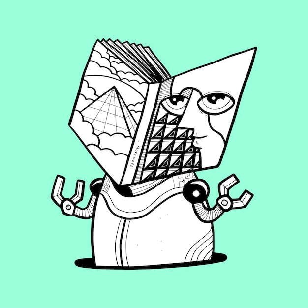 本は世界の窓 イラスト