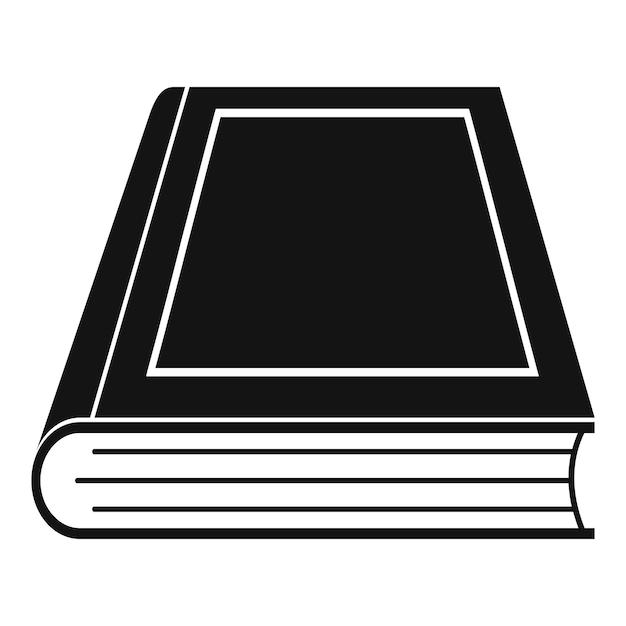 Вектор Иконка закрытой книги простая иллюстрация закрытой векторной иконки книги для интернета