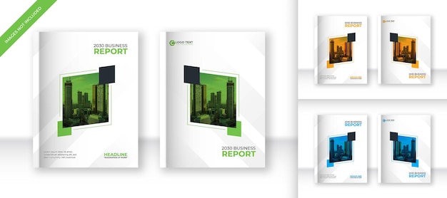 Book cover and annual report design template