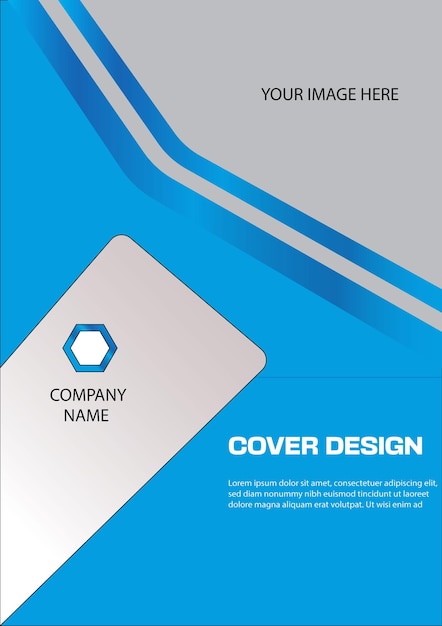 Vector book cover design and headline