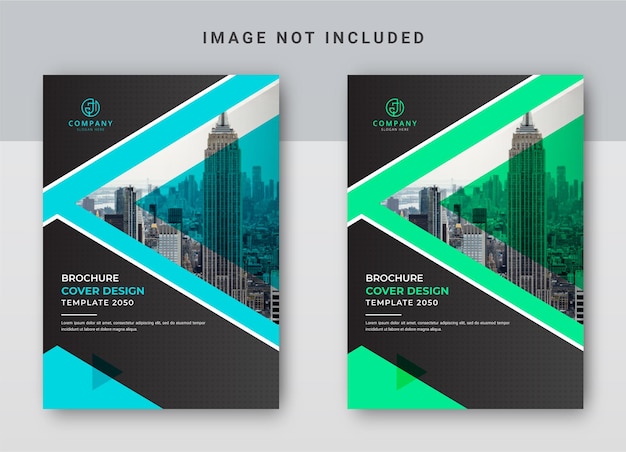 Book cover design template or corporate cover design and cover for brochure company profile