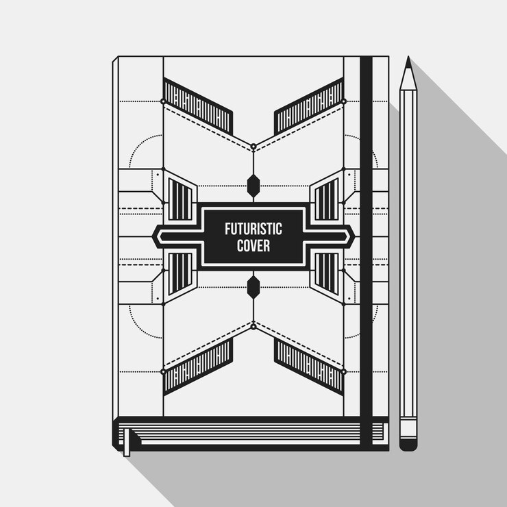 Vector book cover design template.