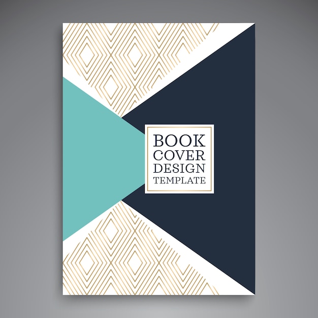 Vector book cover design template