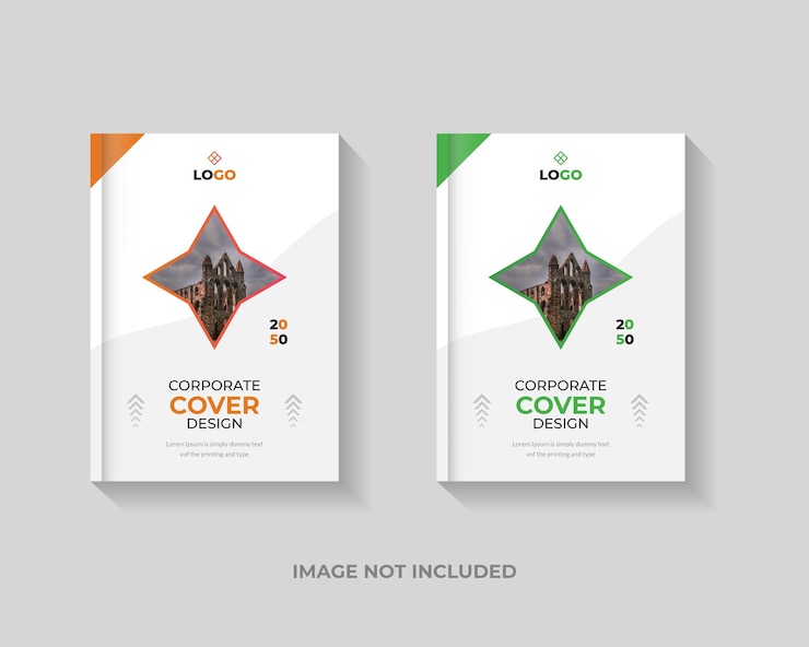 Vector book cover design template