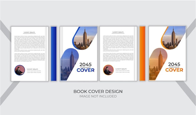 Vector book cover design template