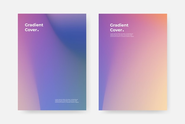 Book Cover Gradient Purple Blue