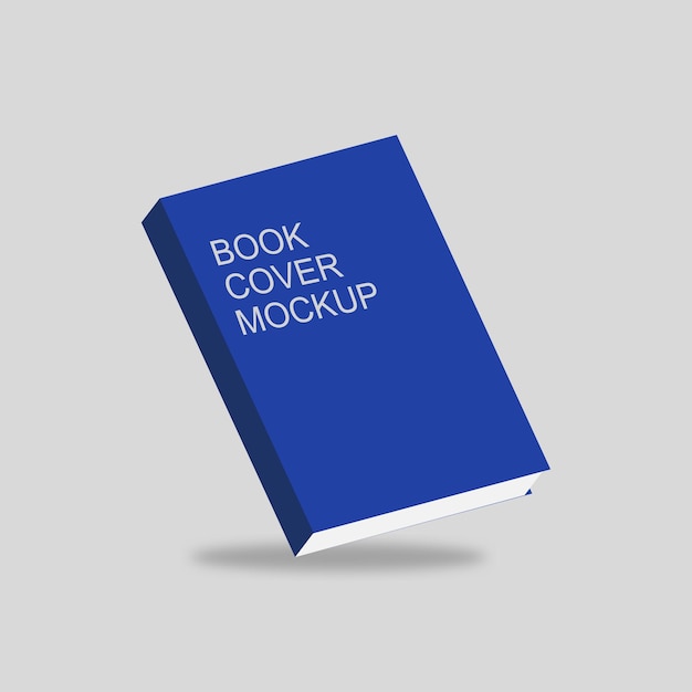 Book cover mockup template design. vector stock illustration.