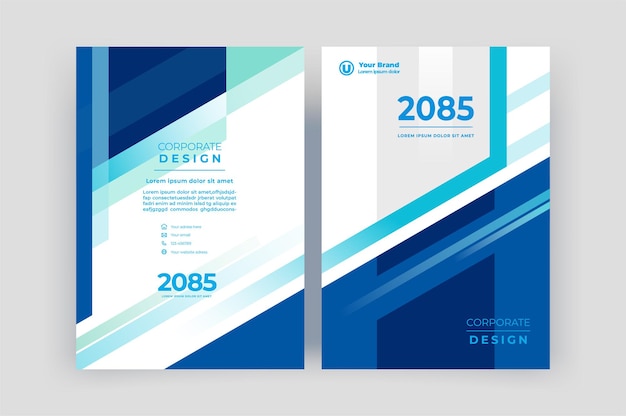 Book cover template  for brochure annual report magazine  corporate presentation  flyer layout