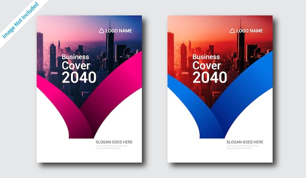 Vector book cover template design