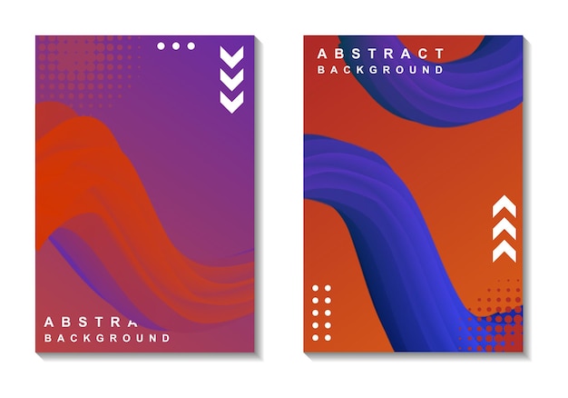 Vector book cover with abstract flow