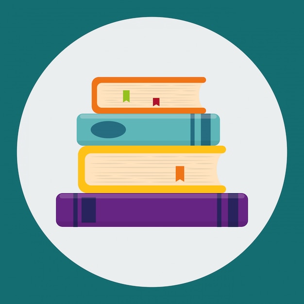 Дизайн иконок книг и электронного обучения