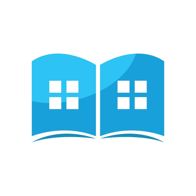 Шаблон логотипа книжного образования