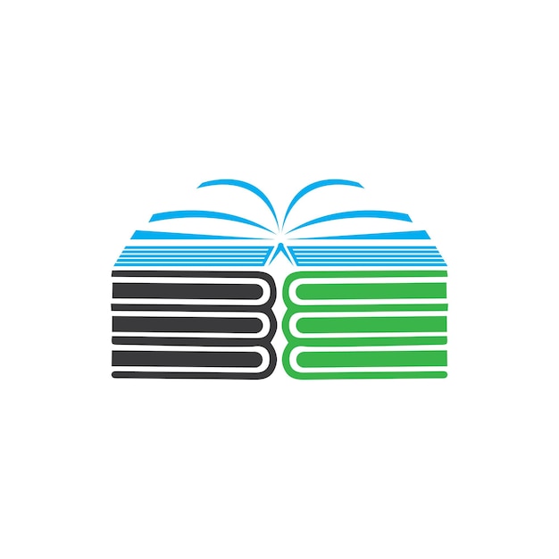 Book education logo template vector illustration design