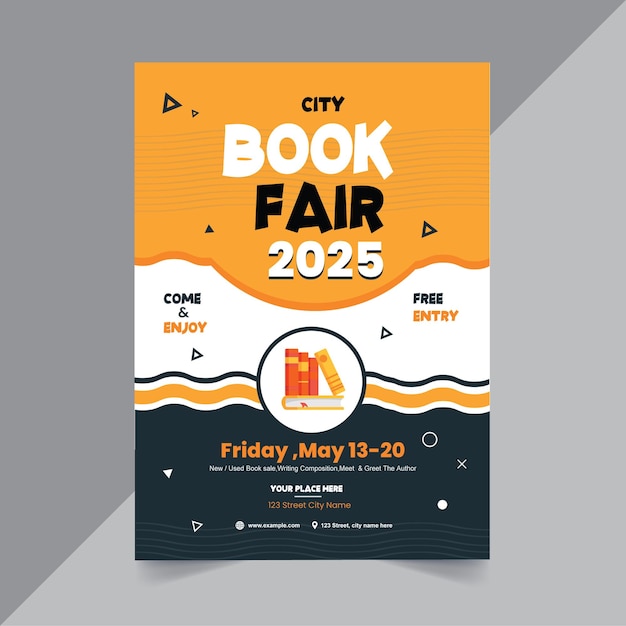 Book fair event flyer