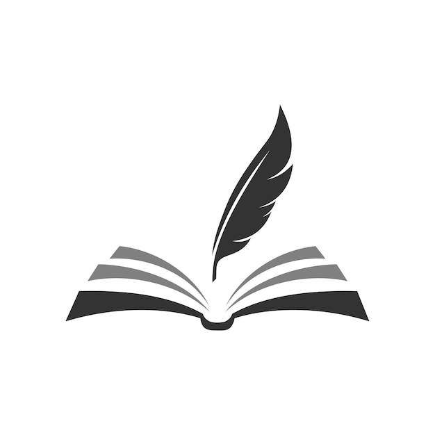 書籍和羽毛標誌