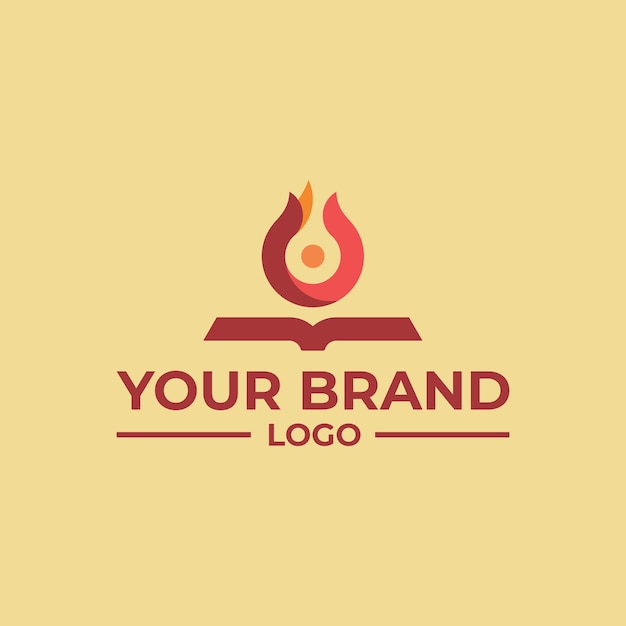 Book Fire Logo, Suitable for Your Business related to it