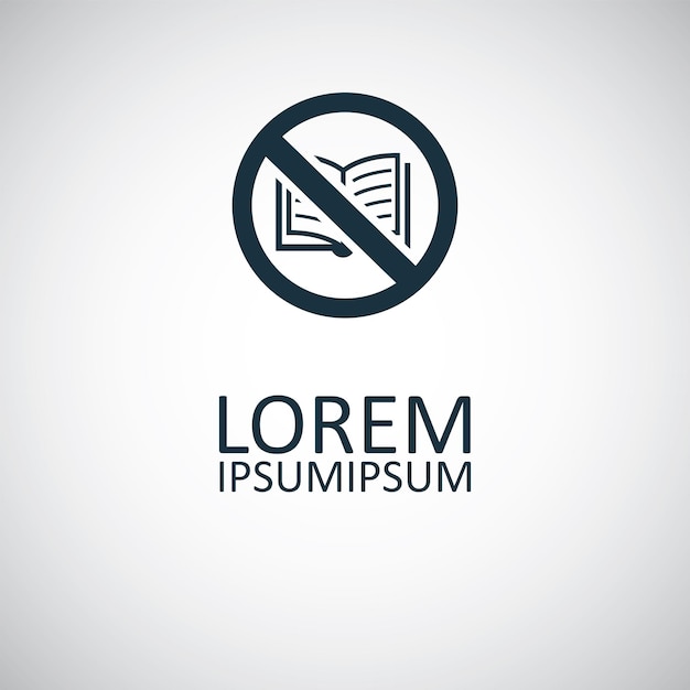 Book forbidden icon