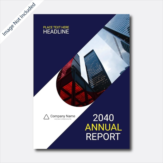 Premium Vector | Book front and back cover for annual report design ...