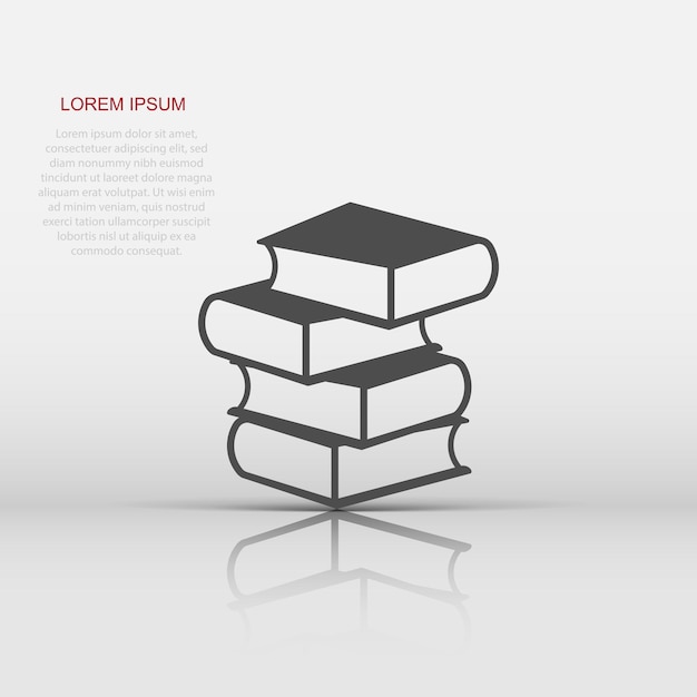 図書館 アイコン サイクロペディア ベクトルイラスト 白い背景 辞書 サイン ビジネスコンセプト