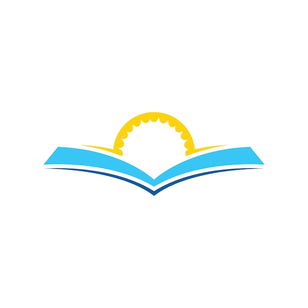 Book logo design icon vector