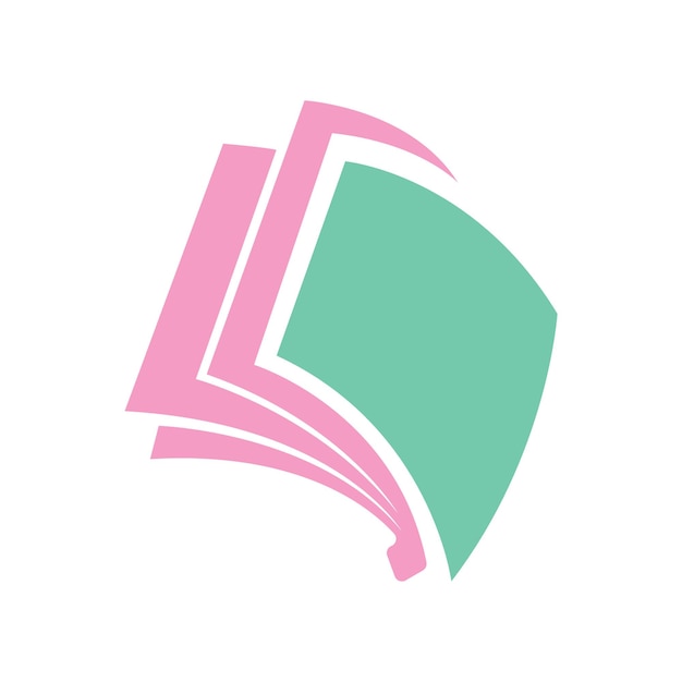 Book logo design icon vector