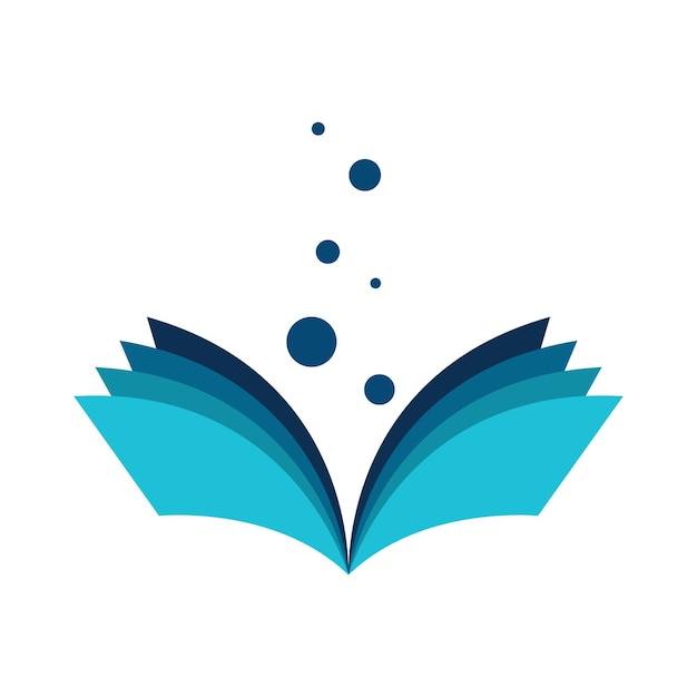 Book logo design icon vector