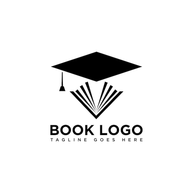 Book logo design isolated in white background book icon modern design vector illustration