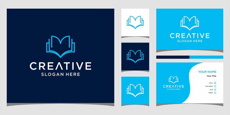 Book logo icon digital book vector illustration