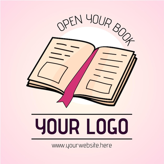 Book logo illustration