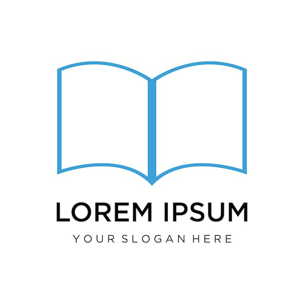 Book logo and symbol vector