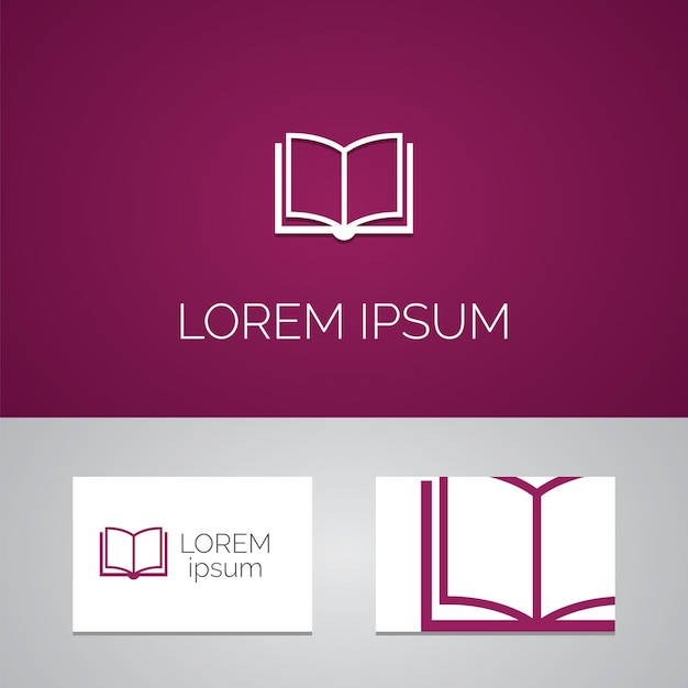 Book logo template icon