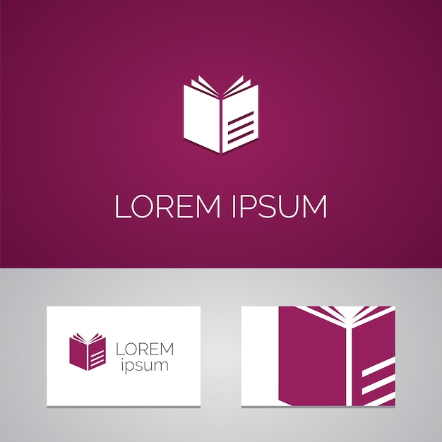 Book logo template icon