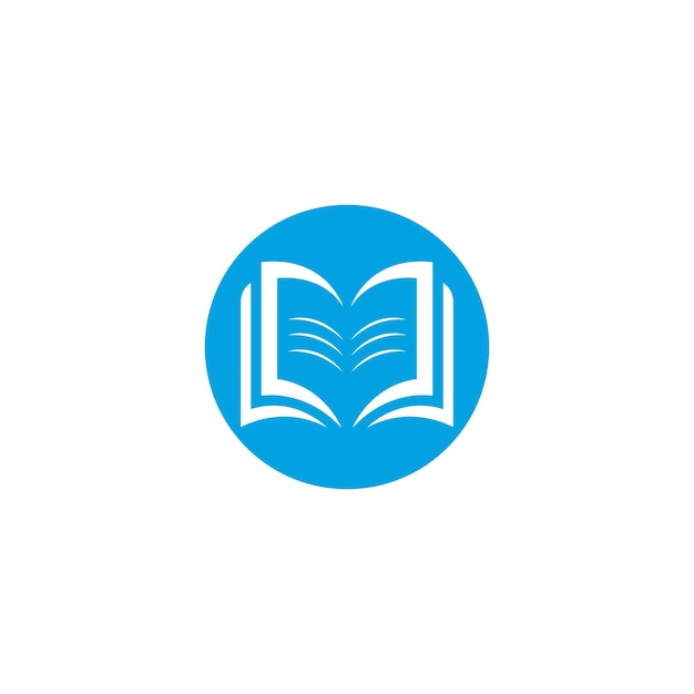 Векторная иллюстрация шаблона логотипа книги