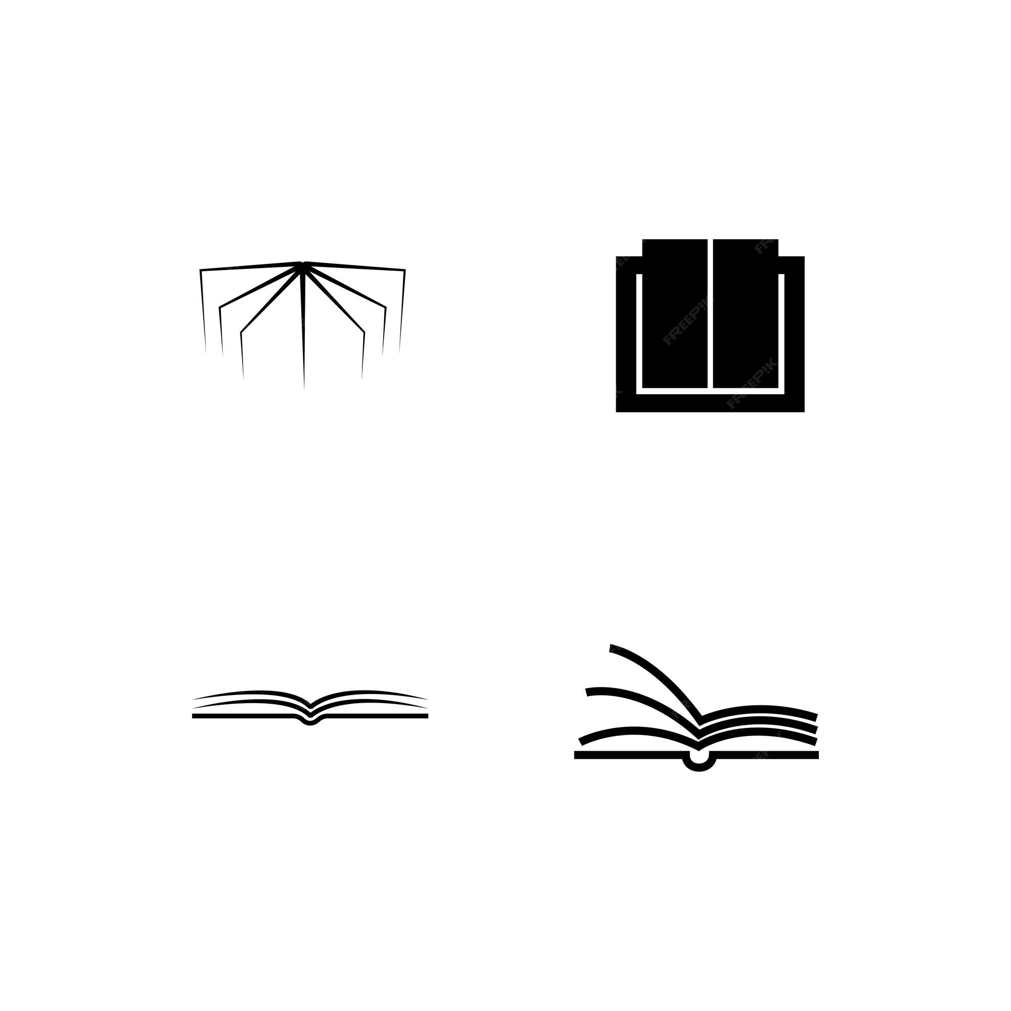 Premium Vector | Book logo vektor