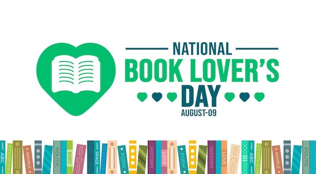 Book Lovers Day background template Holiday concept background banner placard card and poster