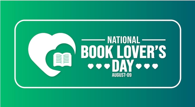 ブック・ラバーズ・デー (Book Lovers Day) の背景のテンプレートホリデーコンセプトの背景のバナープラカードカードポスター