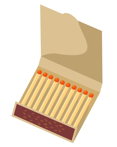 Book Of Matches Top View Closed Opened Blank Blank Matchbooks Realistic vector illustration