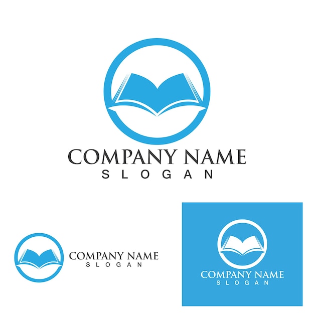 Book read logo and symbol vector image