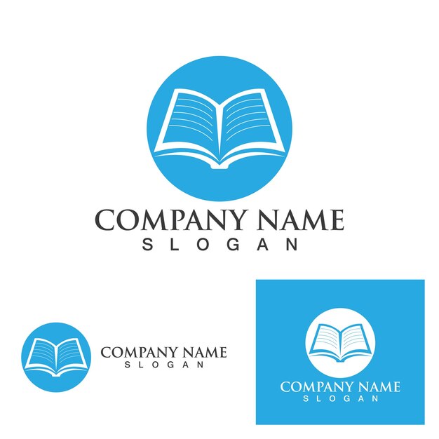 Book read logo and symbol vector image