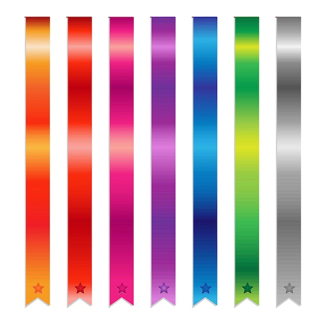 Vector book ribbons