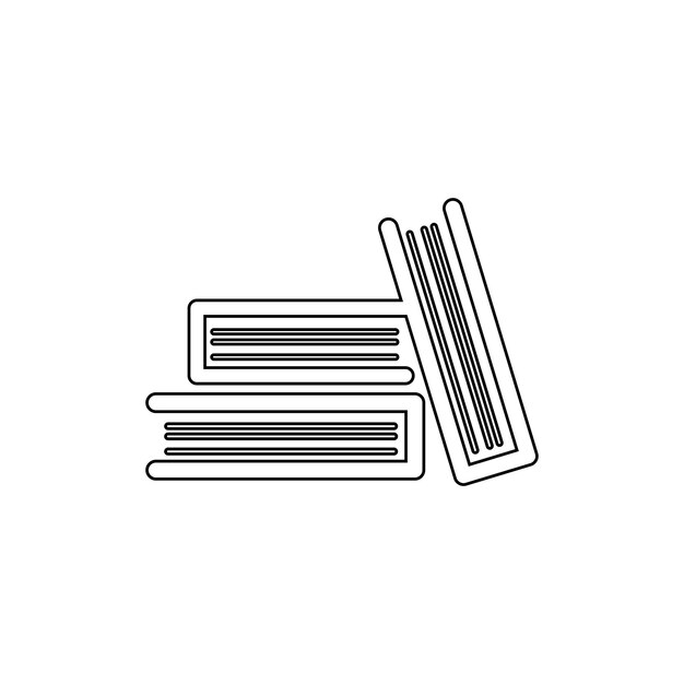 Vector book school icon library eduaction vector