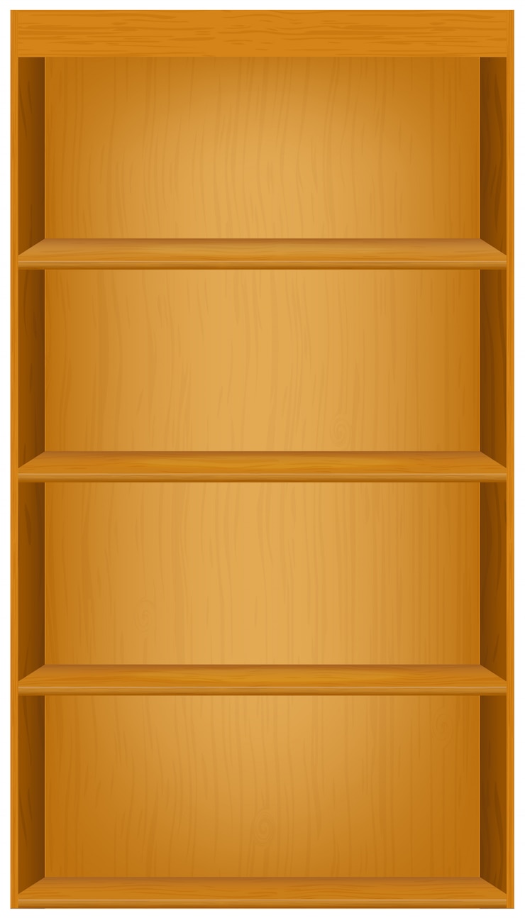 Vector book shelves 