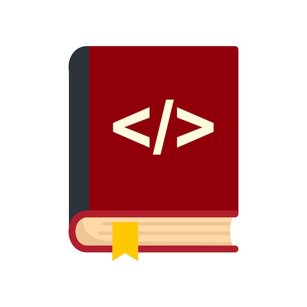 Book software testing icon Flat illustration of book software testing vector icon isolated on white background