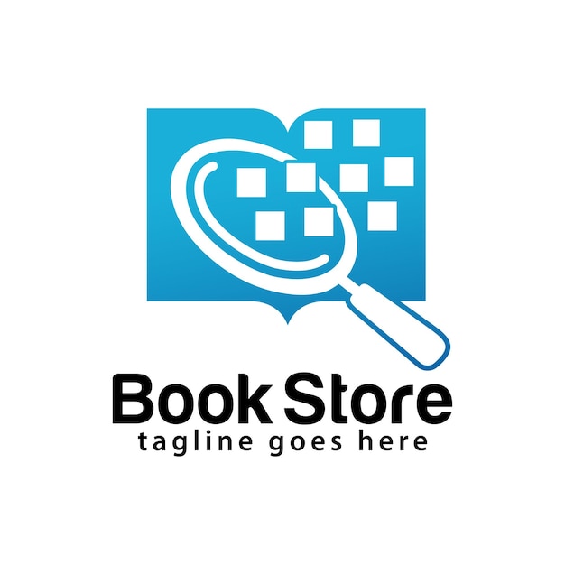 Book store logo design template