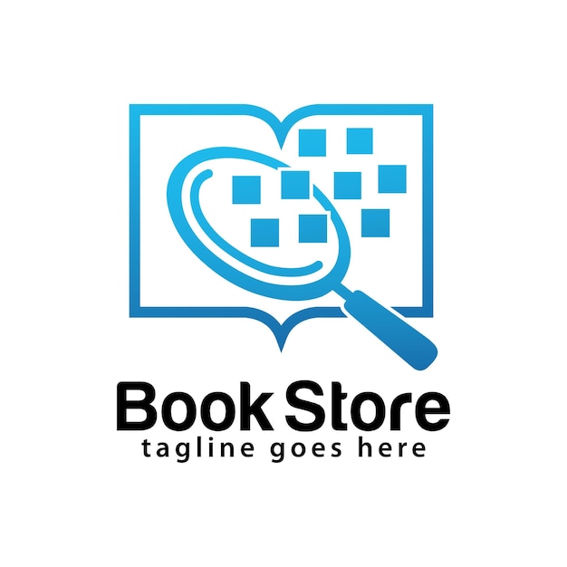 Book store logo design template