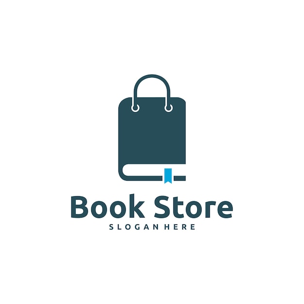 book store logo designs concept vector book shop logo symbol